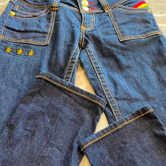 Miskeen RARE Rainbow Size 5 Jeans - Picture 3 of 11